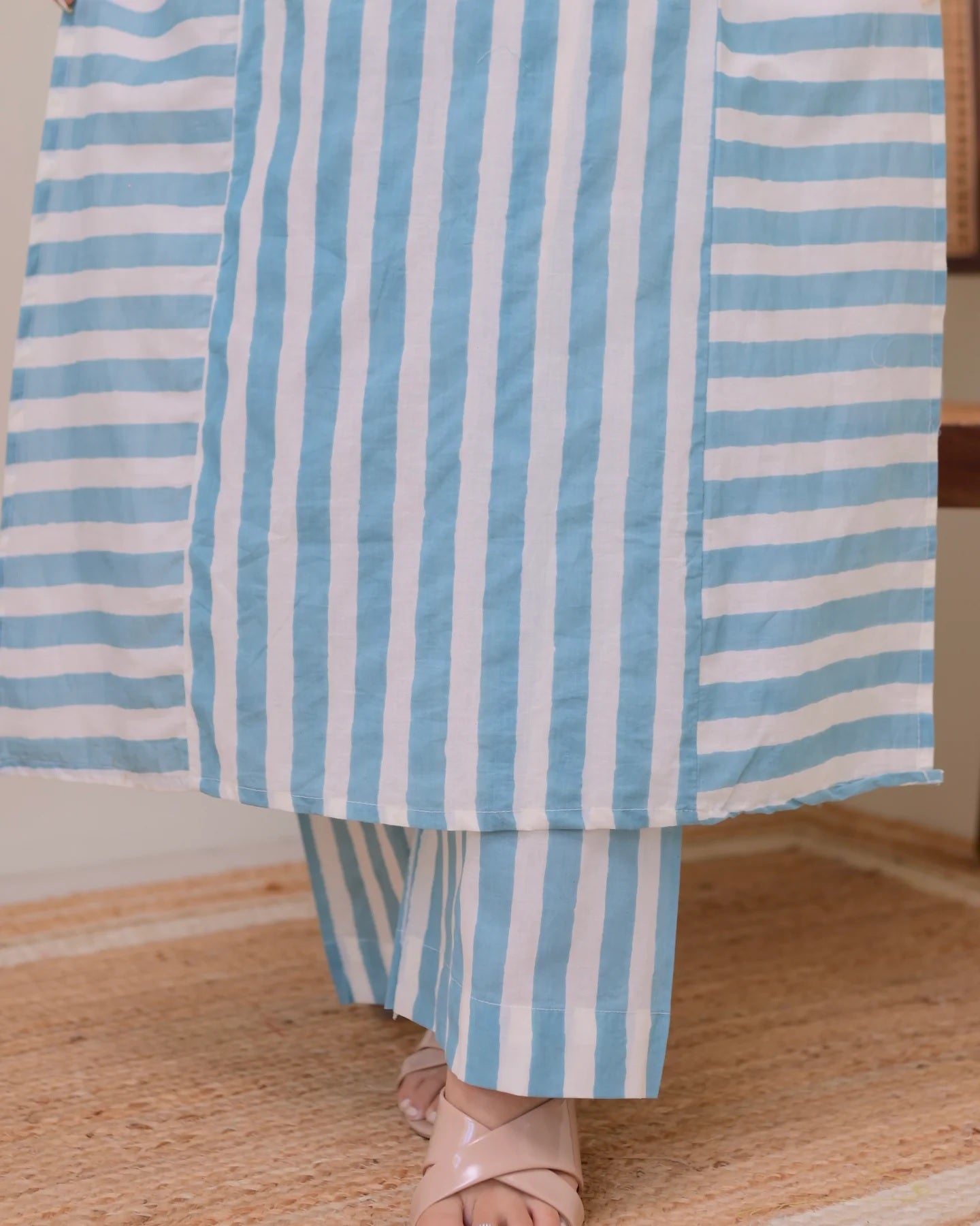 Grace Printed Rayon Kurta Palazzo Set