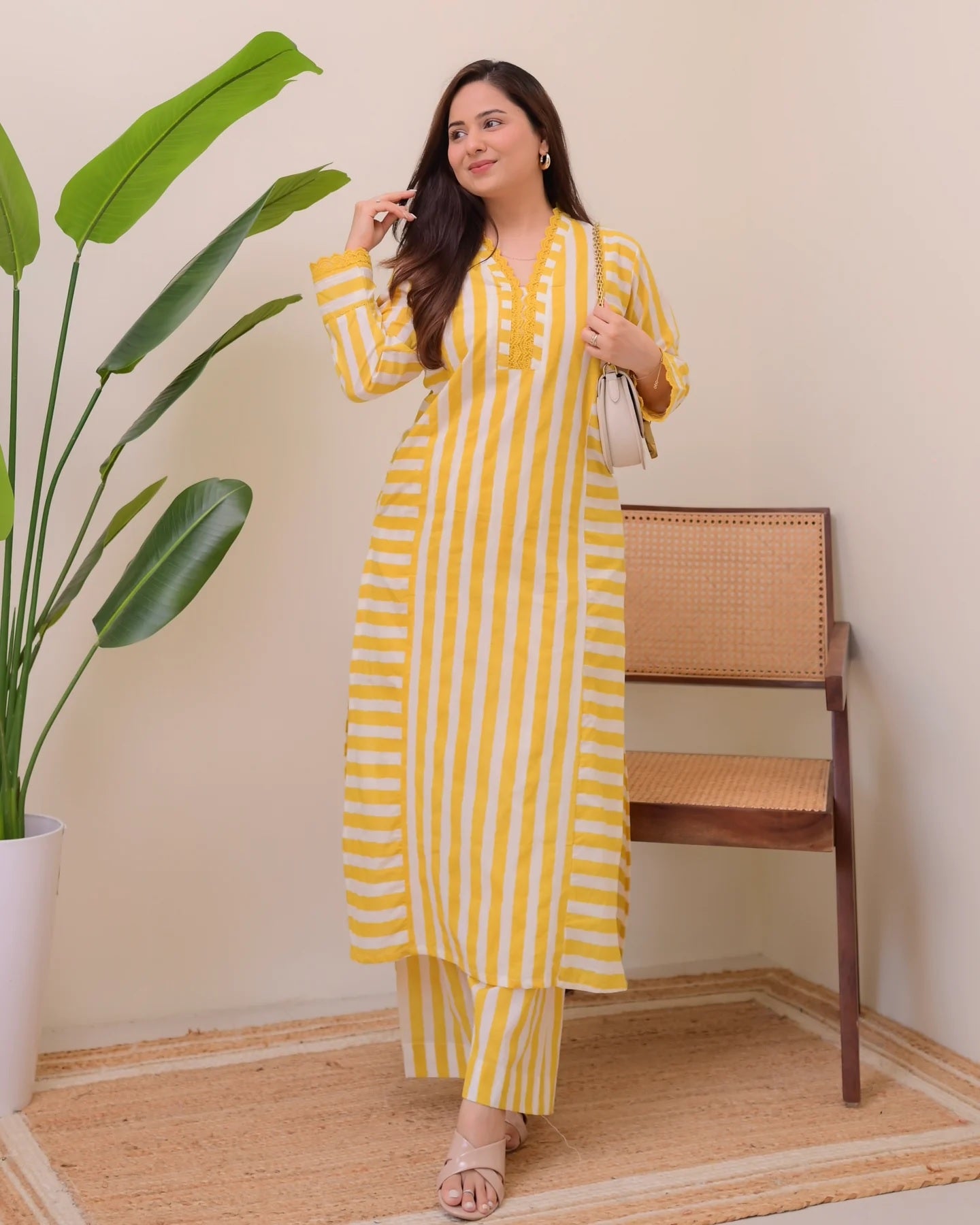 Grace Printed Rayon Kurta Palazzo Set