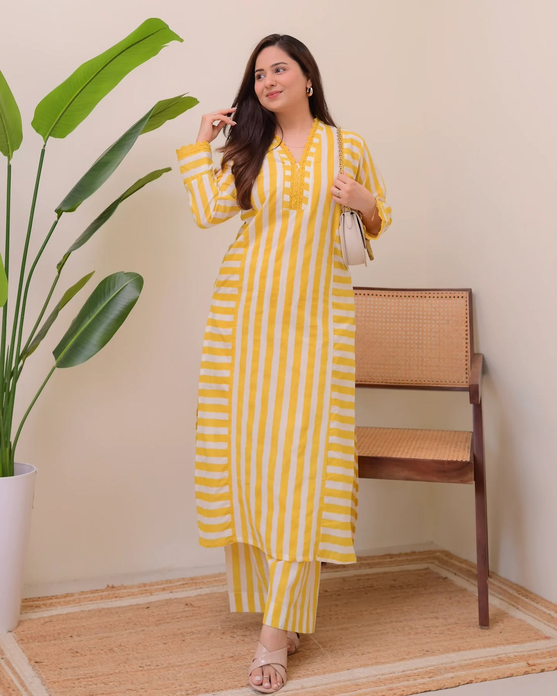 Grace Printed Rayon Kurta Palazzo Set