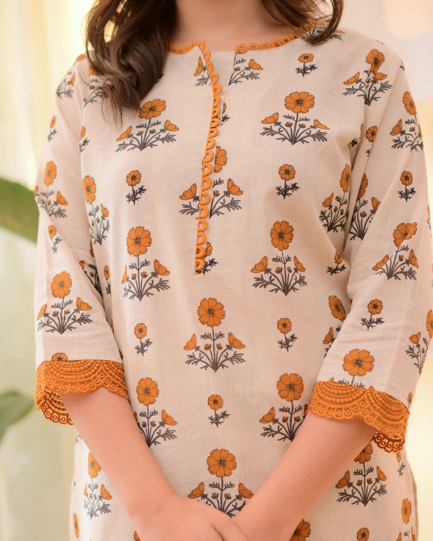 Printed Rayon Kurta Pant Set