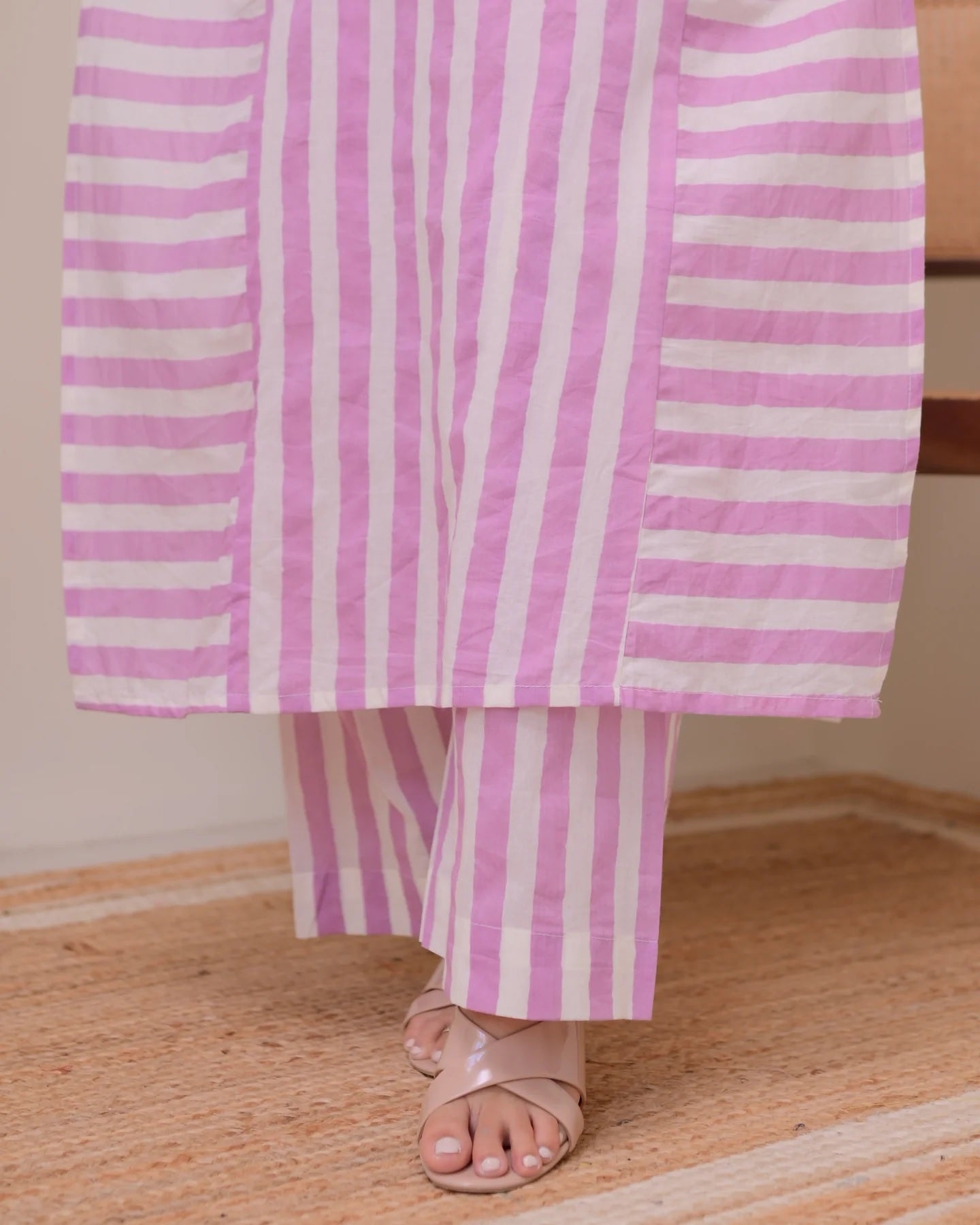 Grace Printed Rayon Kurta Palazzo Set