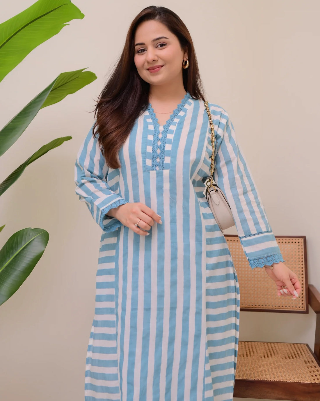 Grace Printed Rayon Kurta Palazzo Set