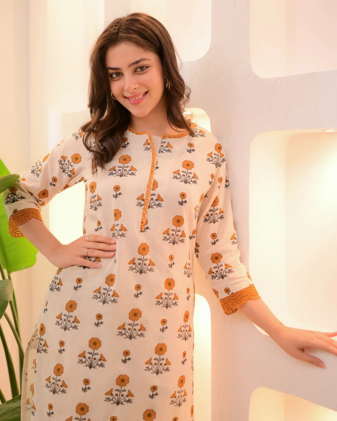 Printed Rayon Kurta Pant Set