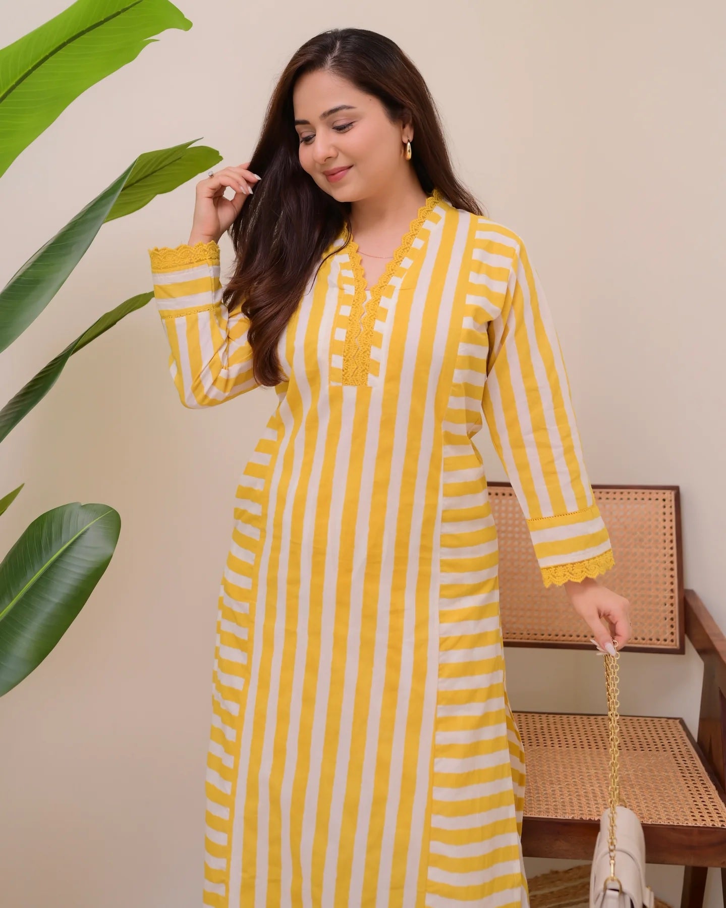 Grace Printed Rayon Kurta Palazzo Set