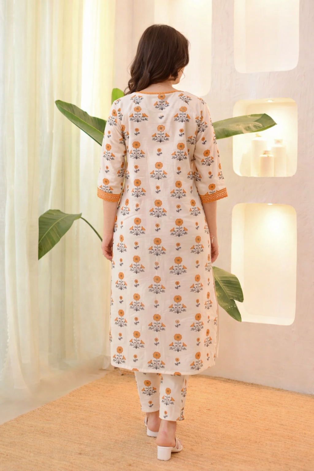Printed Rayon Kurta Pant Set