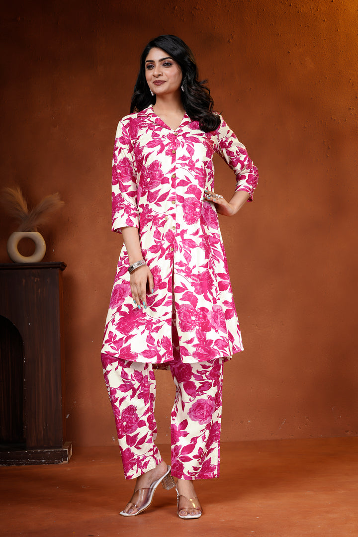 Pure Cotton Floral Co-Ord Set