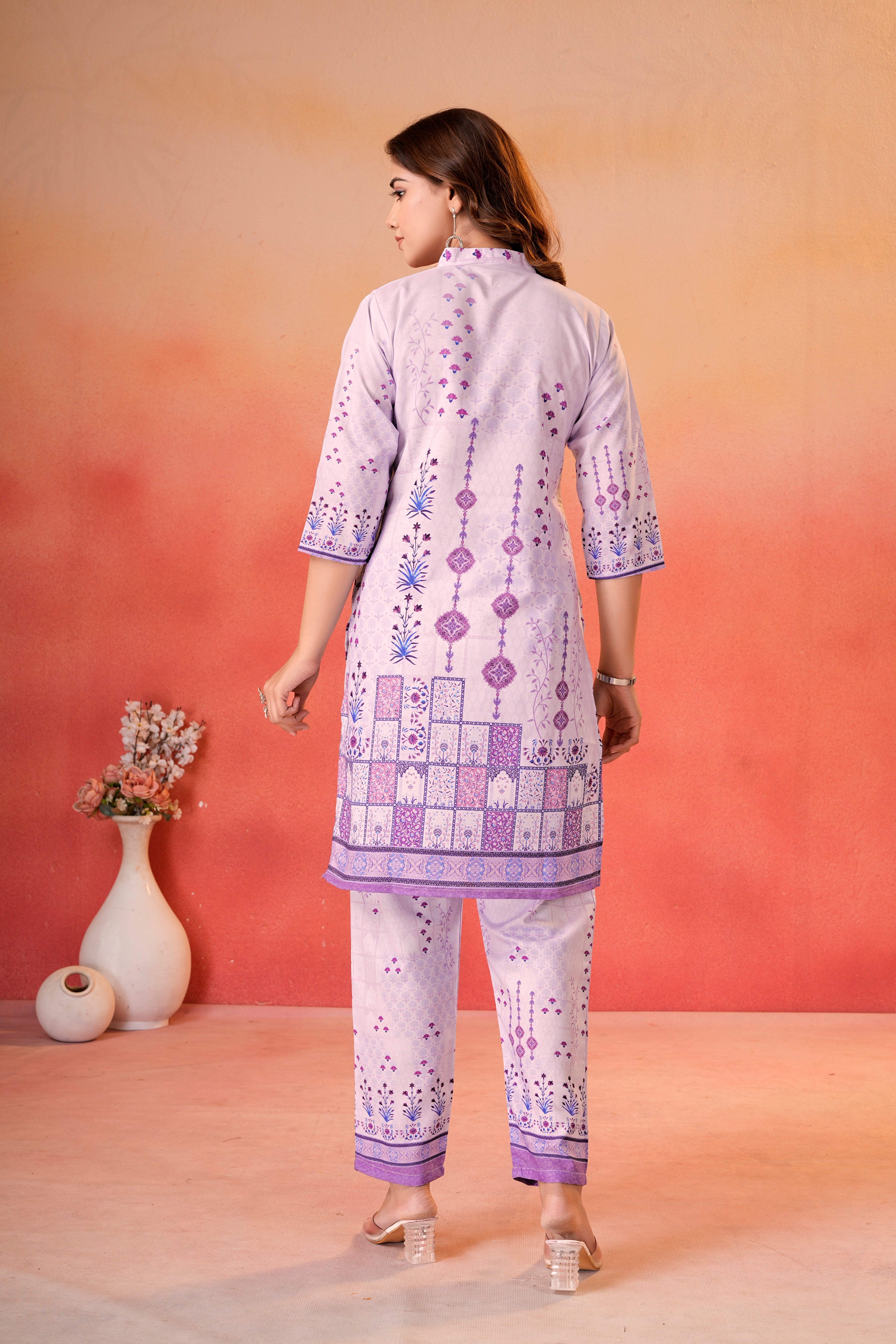 Lavender Printed Co-Ord Set