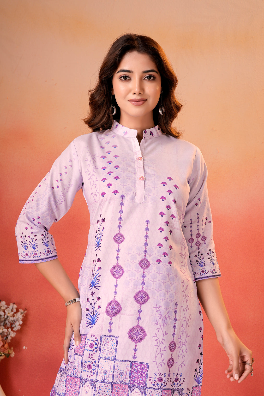 Lavender Printed Co-Ord Set