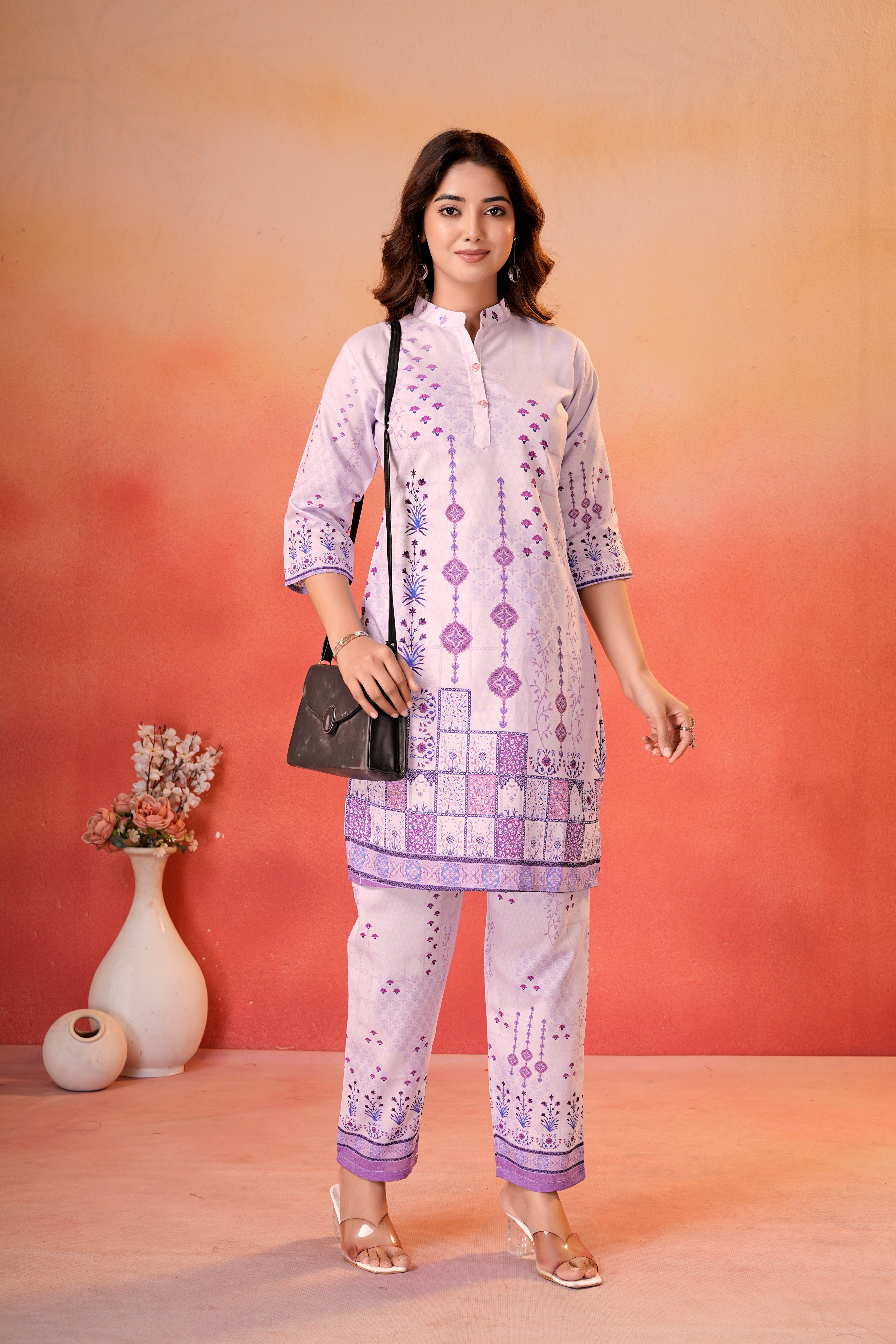 Lavender Printed Co-Ord Set