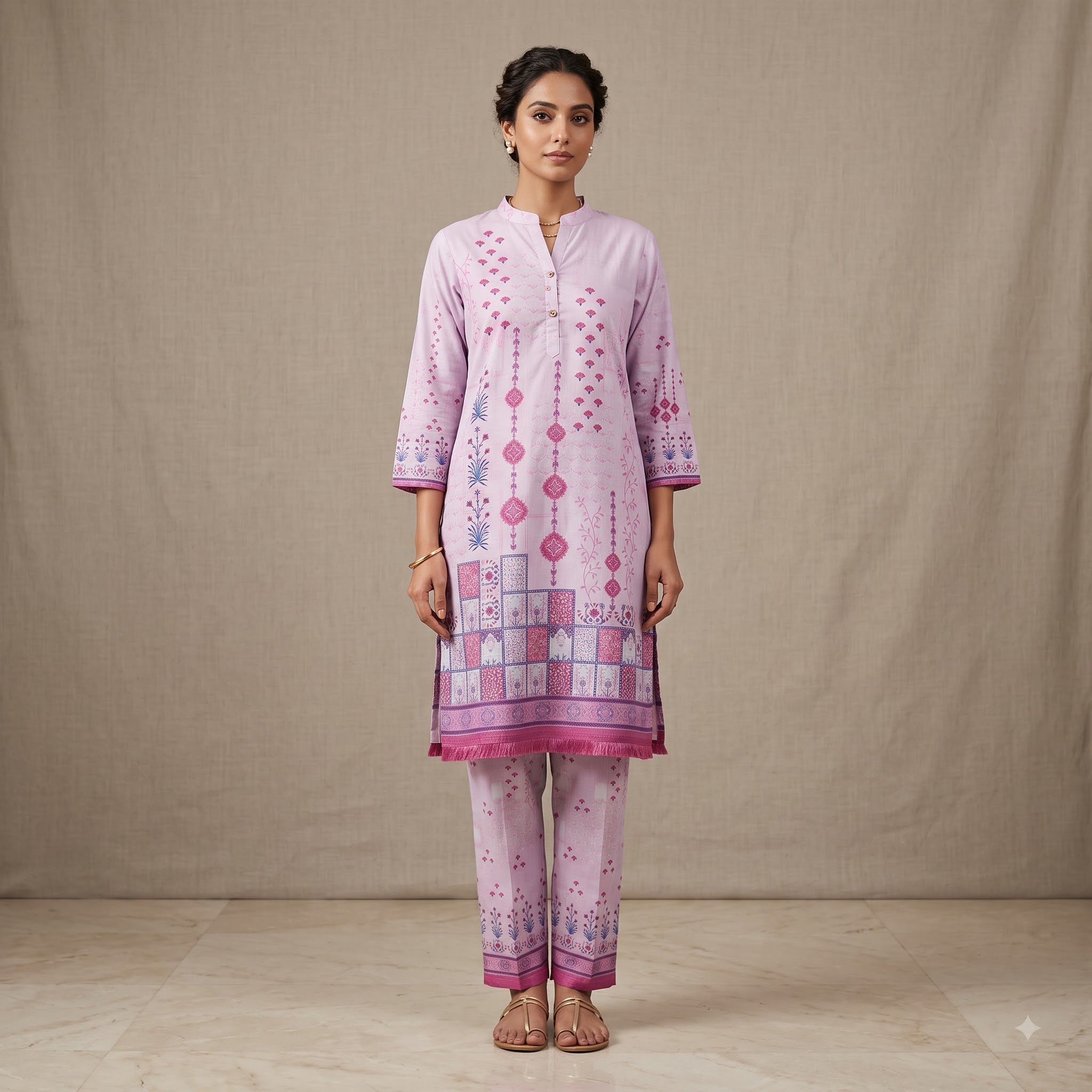 Lavender Printed Co-Ord Set
