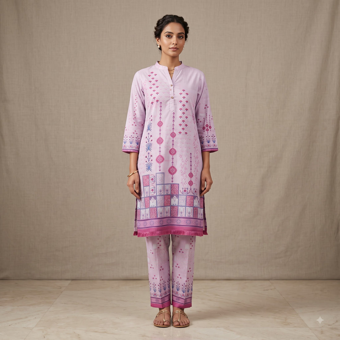 Lavender Printed Co-Ord Set