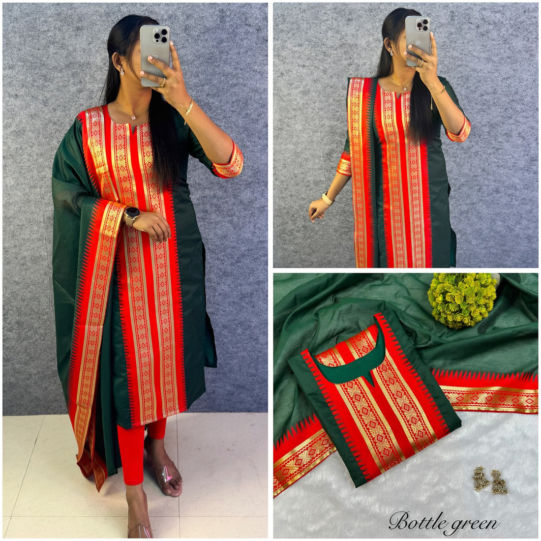 Serenity Kanchi Cotton Kurta & Dupatta Set
