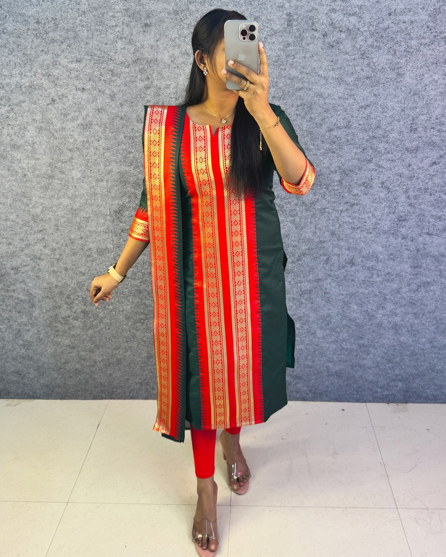 Serenity Kanchi Cotton Kurta & Dupatta Set
