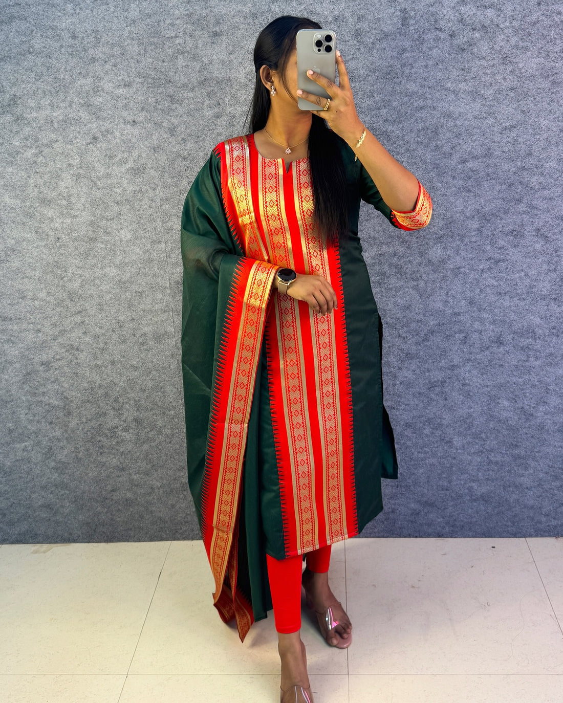 Serenity Kanchi Cotton Kurta & Dupatta Set