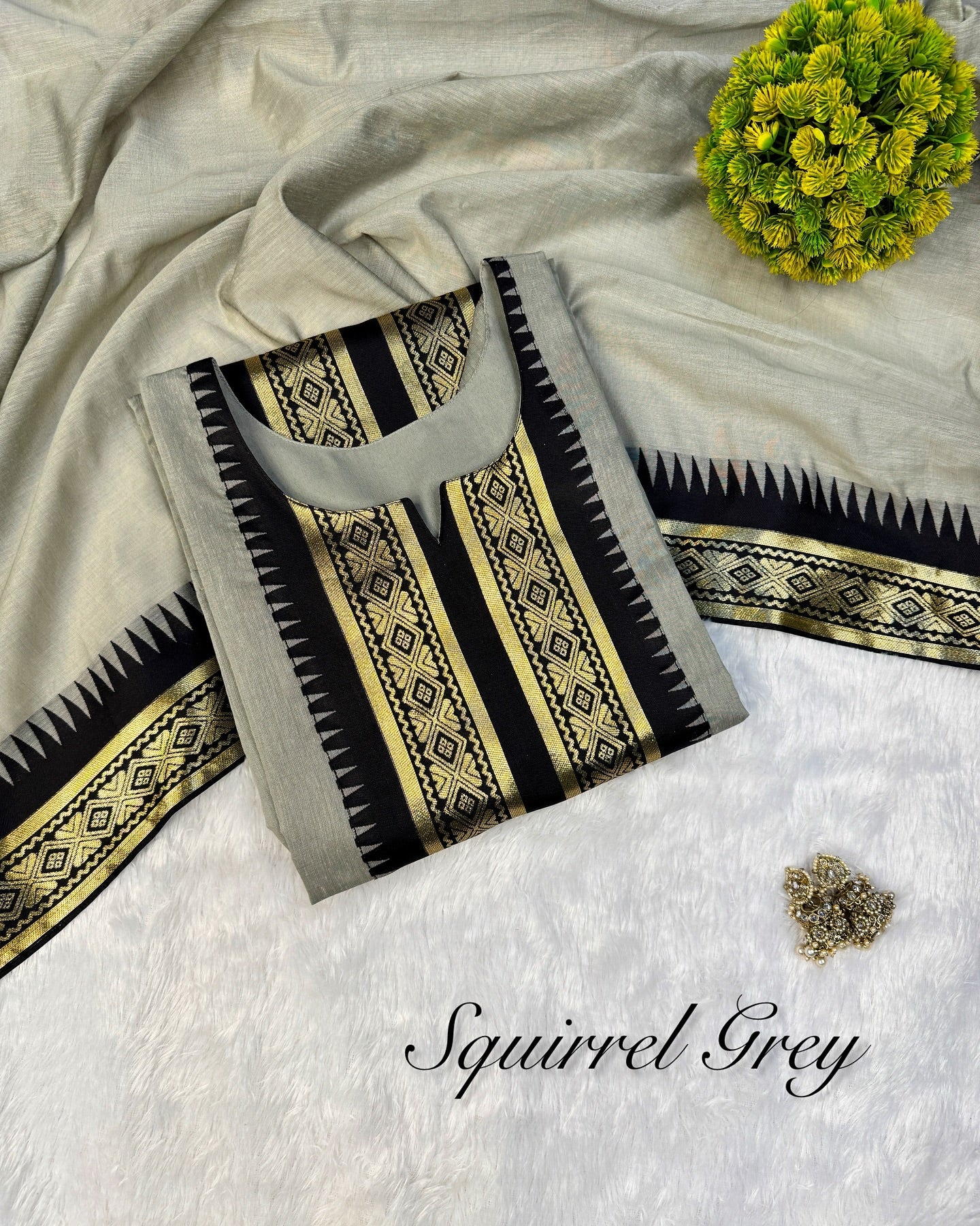 Serenity Kanchi Cotton Kurta & Dupatta Set