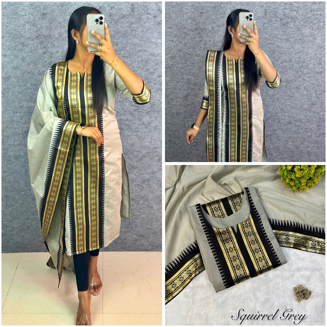 Serenity Kanchi Cotton Kurta & Dupatta Set