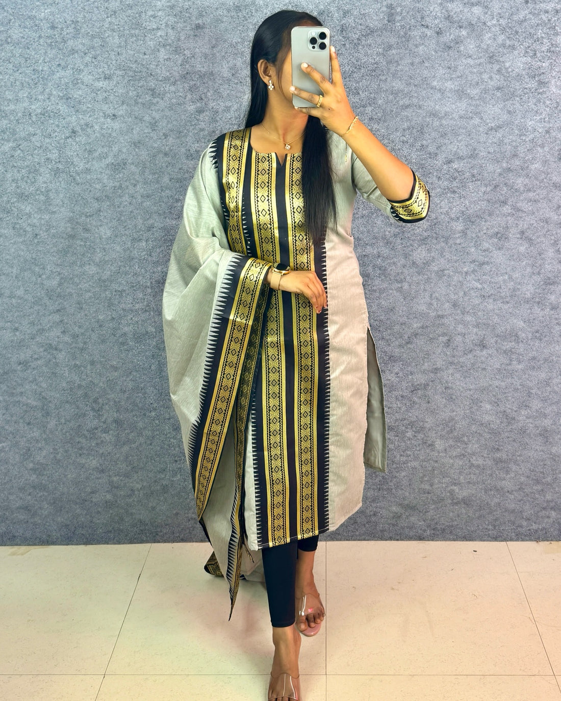 Serenity Kanchi Cotton Kurta & Dupatta Set