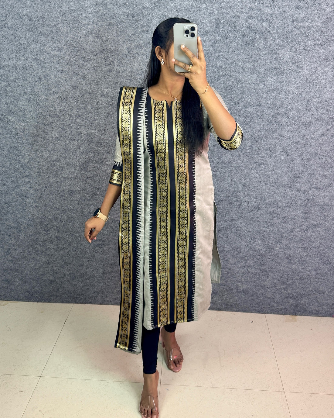 Serenity Kanchi Cotton Kurta & Dupatta Set