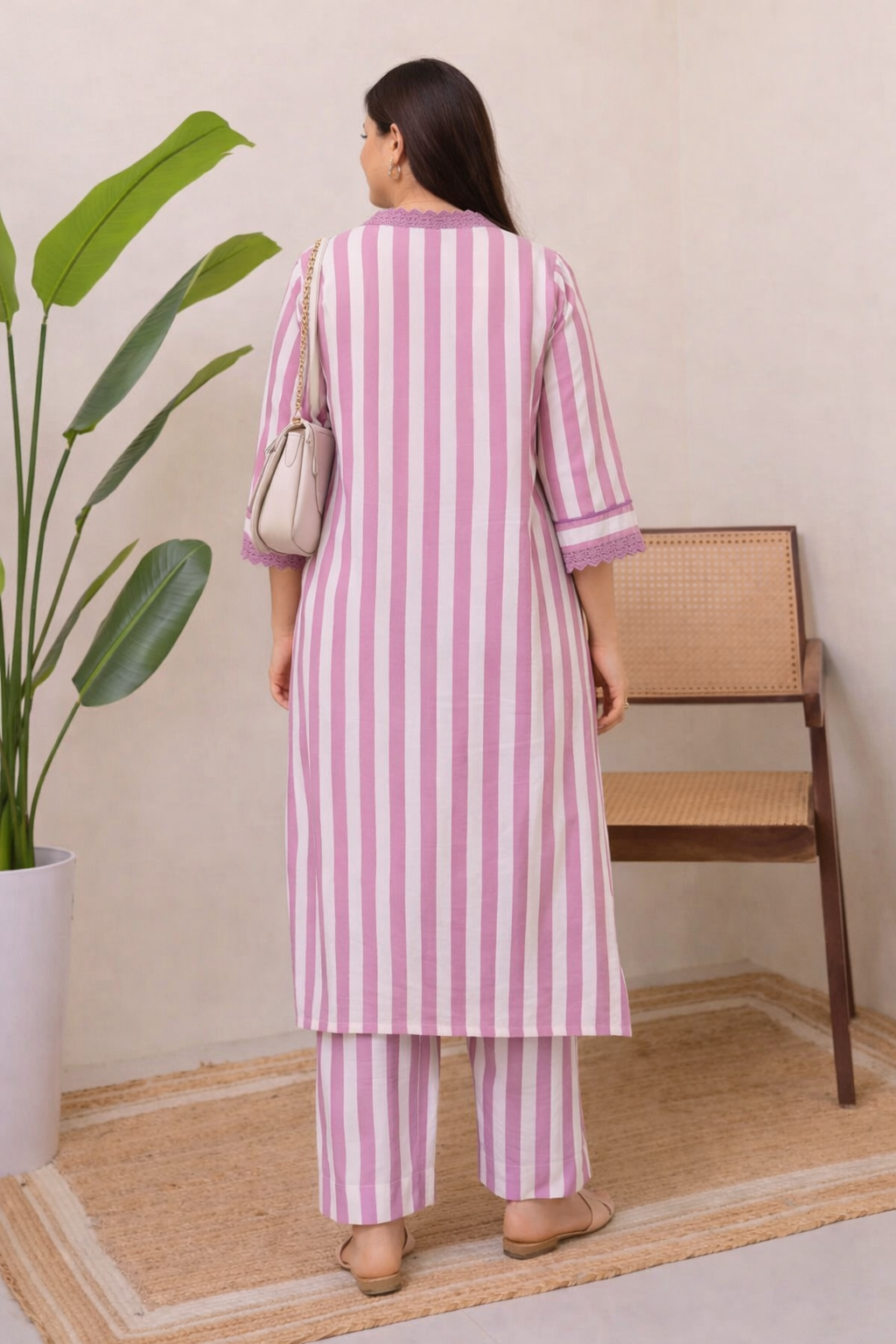 Grace Printed Rayon Kurta Palazzo Set