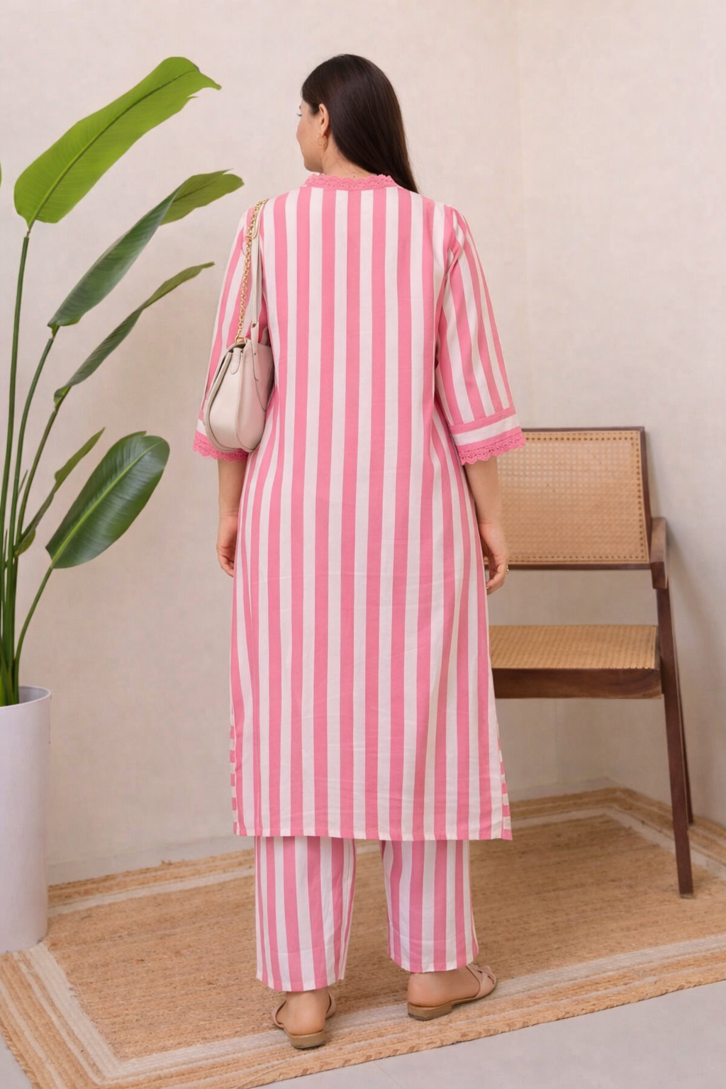 Grace Printed Rayon Kurta Palazzo Set