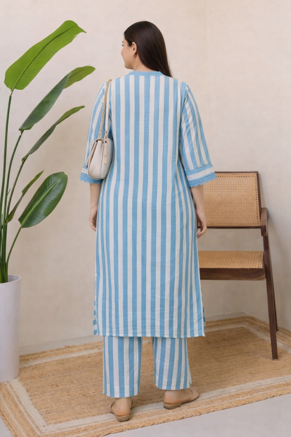 Grace Printed Rayon Kurta Palazzo Set