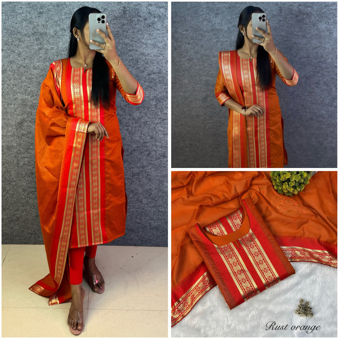 Serenity Kanchi Cotton Kurta & Dupatta Set