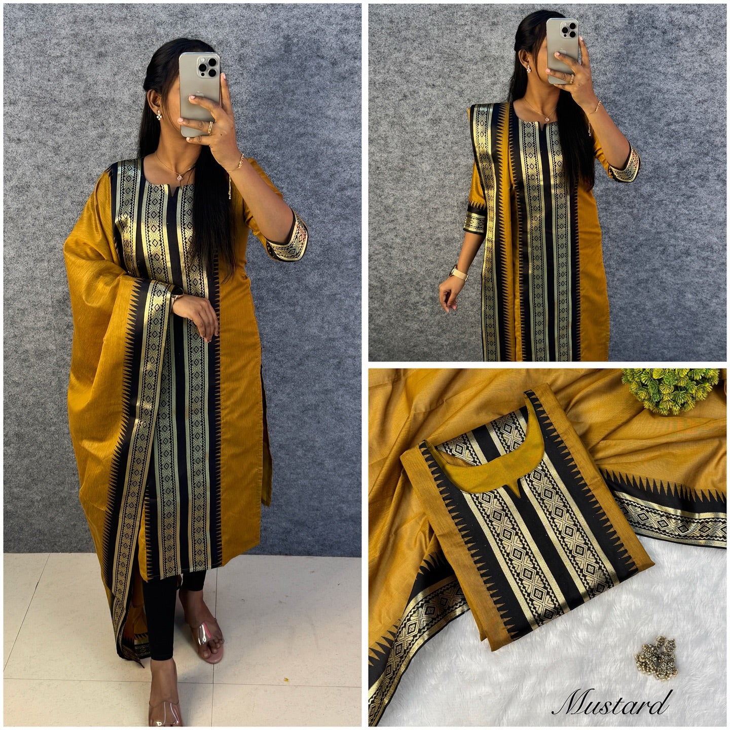 Serenity Kanchi Cotton Kurta & Dupatta Set