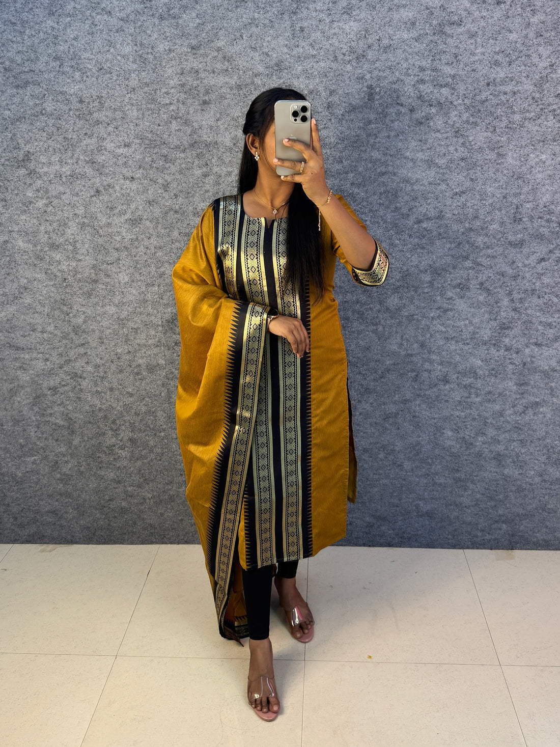 Serenity Kanchi Cotton Kurta & Dupatta Set