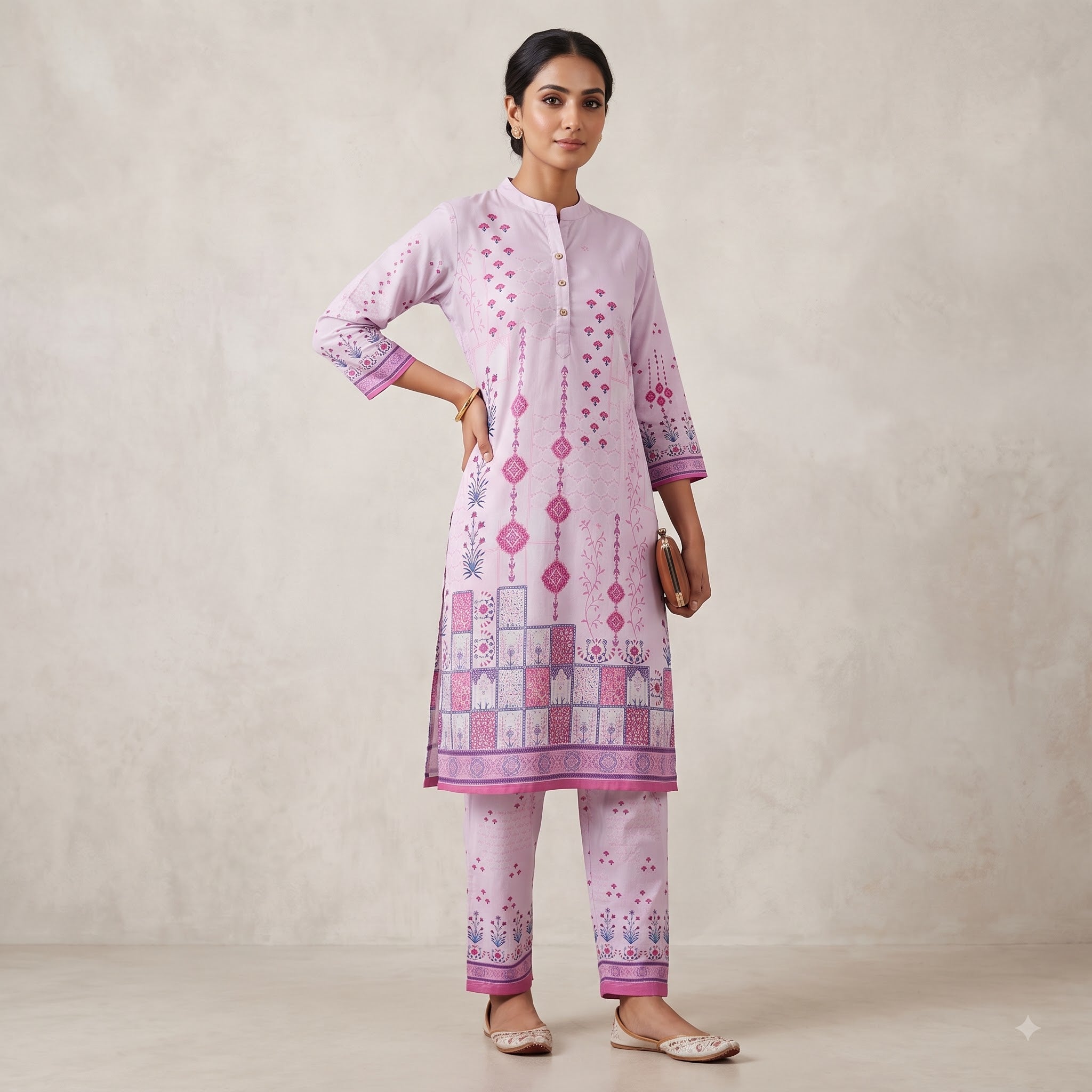 Lavender Printed Co-Ord Set