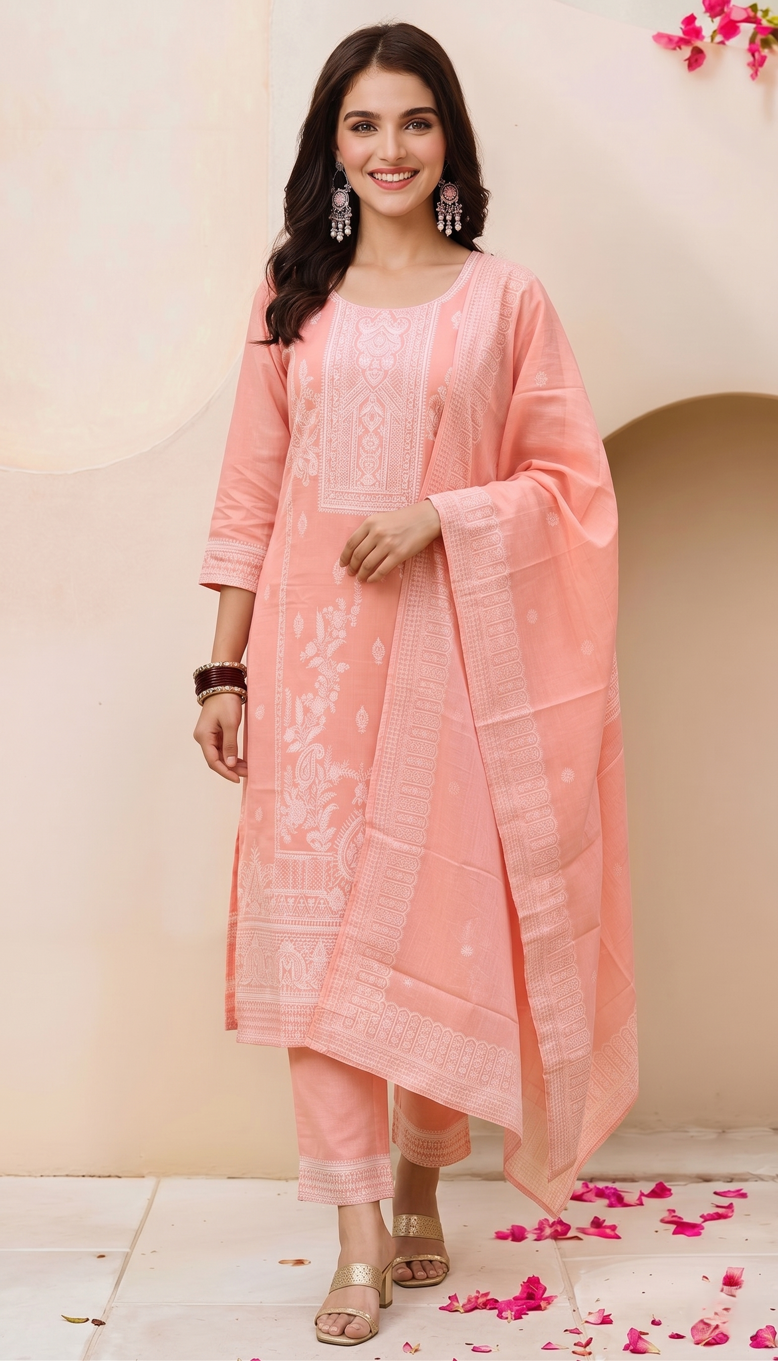 Elegant Embroidered Kurta Set with Dupatta