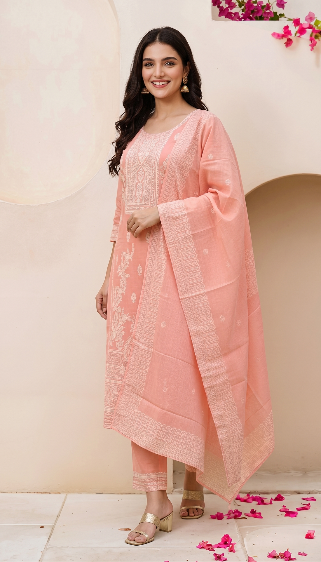 Elegant Embroidered Kurta Set with Dupatta