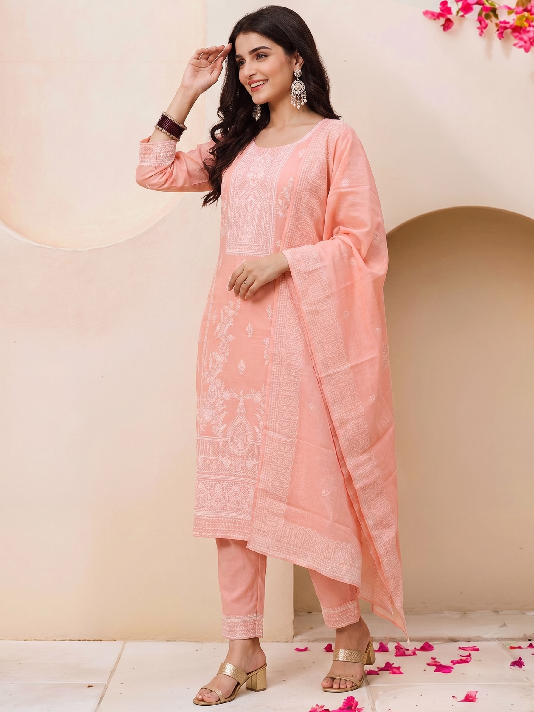 Elegant Embroidered Kurta Set with Dupatta