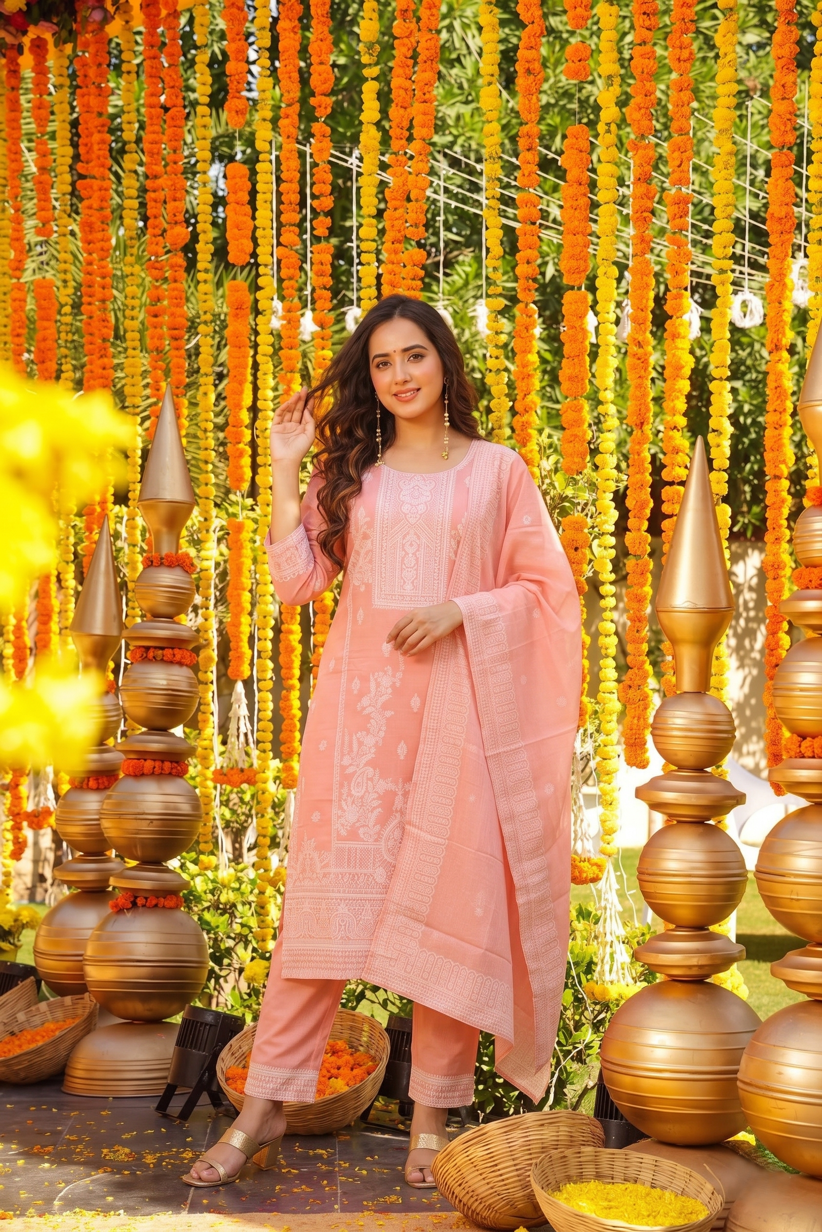 Elegant Embroidered Kurta Set with Dupatta
