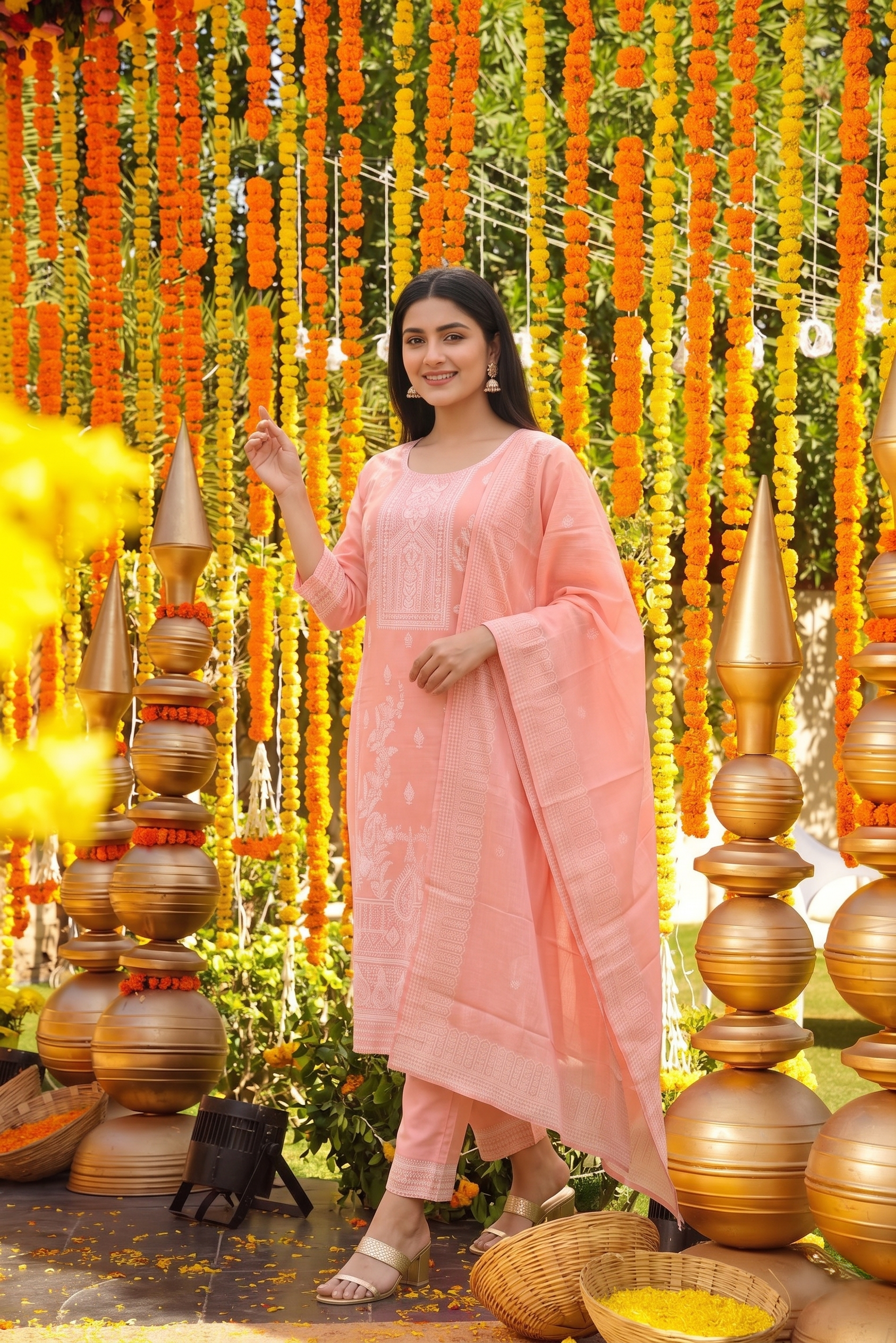 Elegant Embroidered Kurta Set with Dupatta