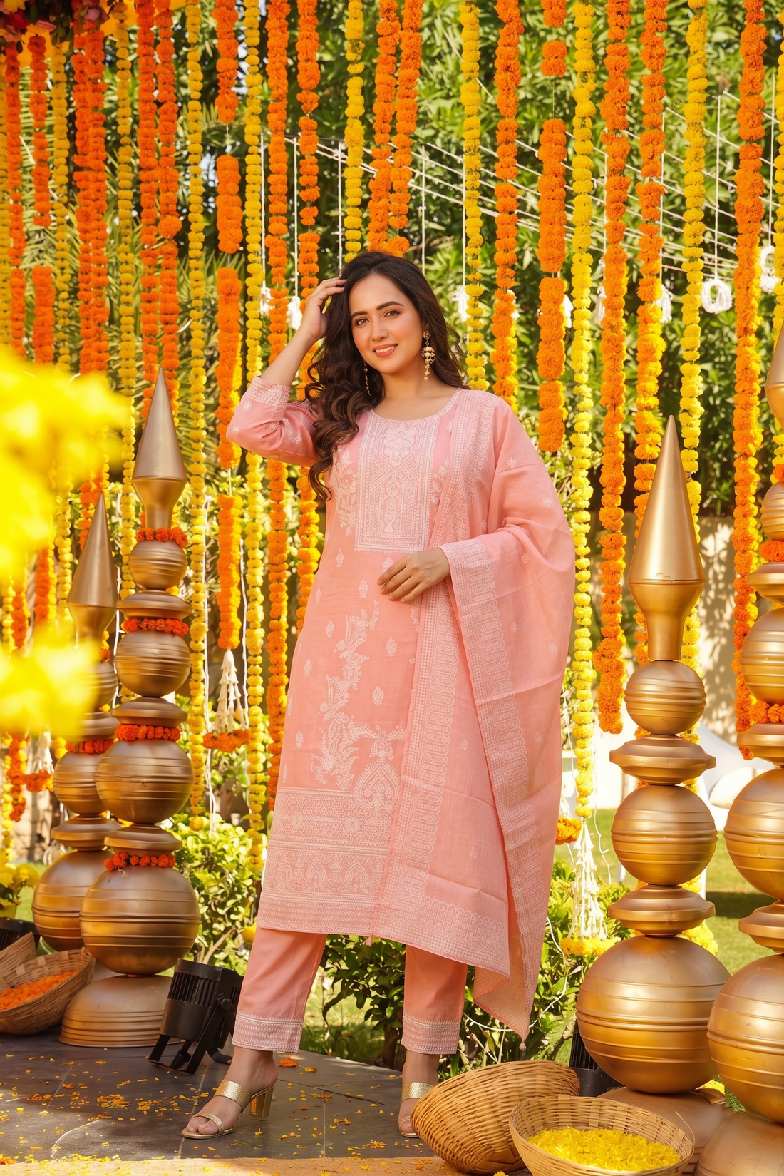 Elegant Embroidered Kurta Set with Dupatta