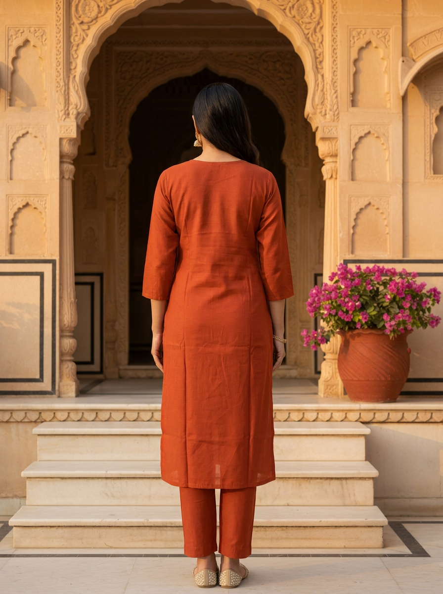 Elegant Embroidered Kurta Set with Dupatta