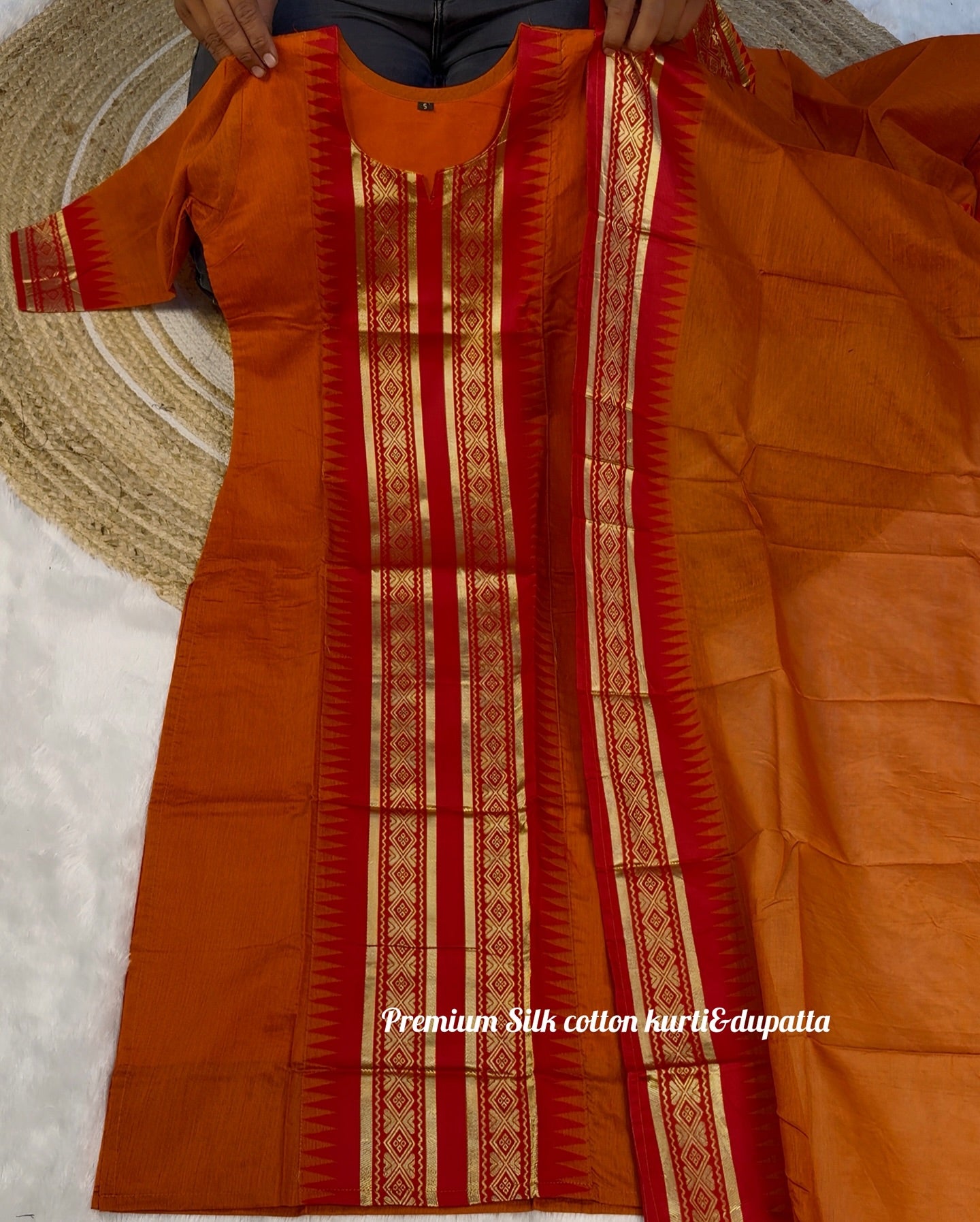 Serenity Kanchi Cotton Kurta & Dupatta Set