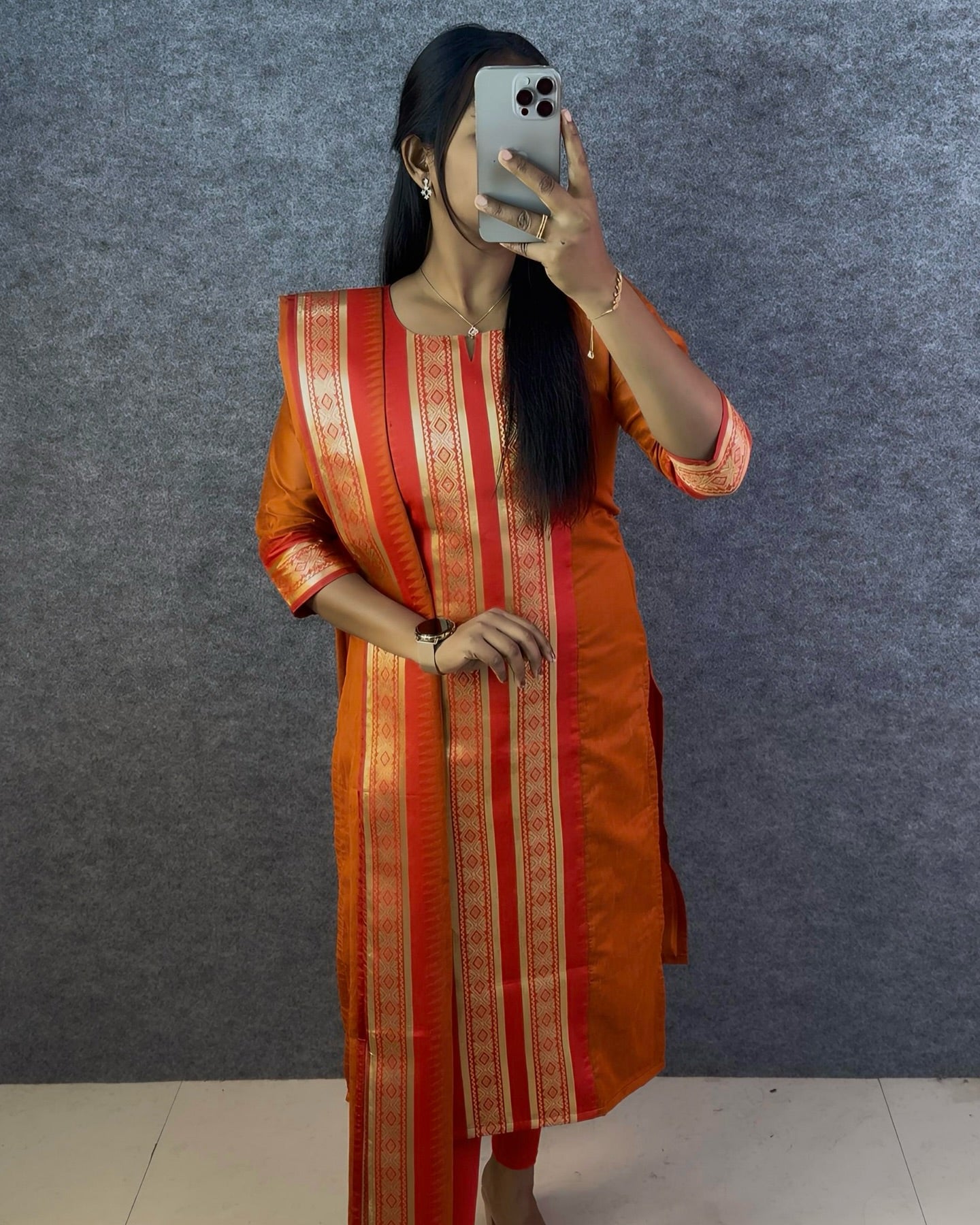 Serenity Kanchi Cotton Kurta & Dupatta Set