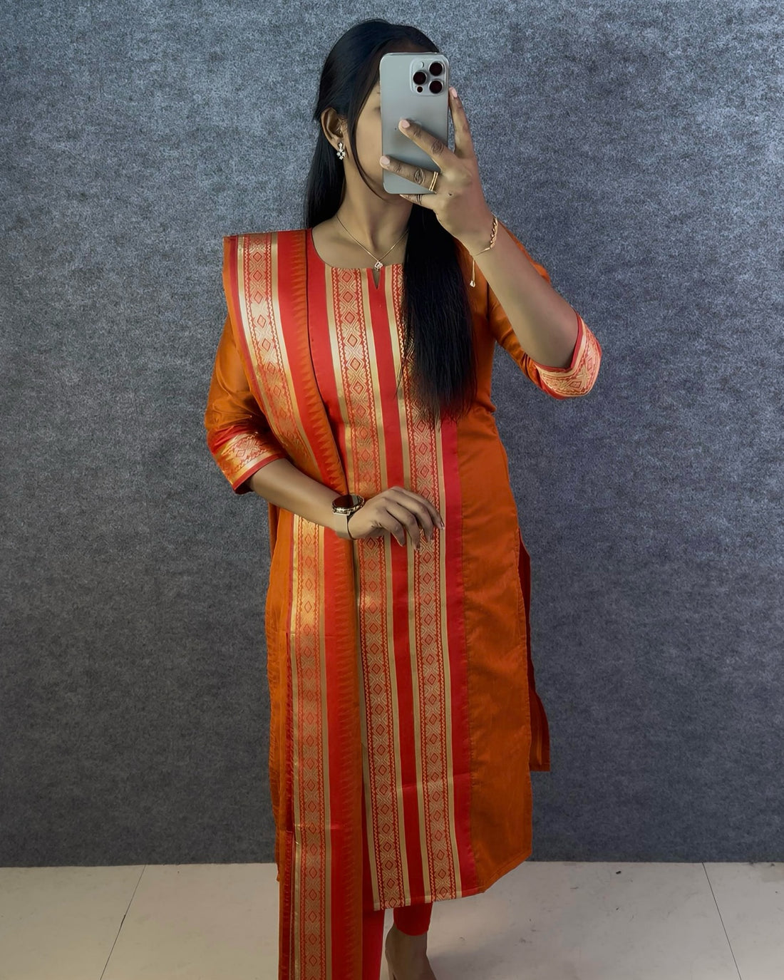 Serenity Kanchi Cotton Kurta & Dupatta Set