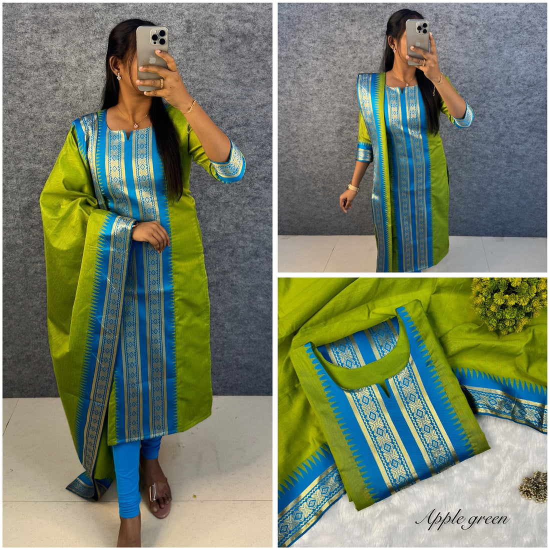 Serenity Kanchi Cotton Kurta & Dupatta Set