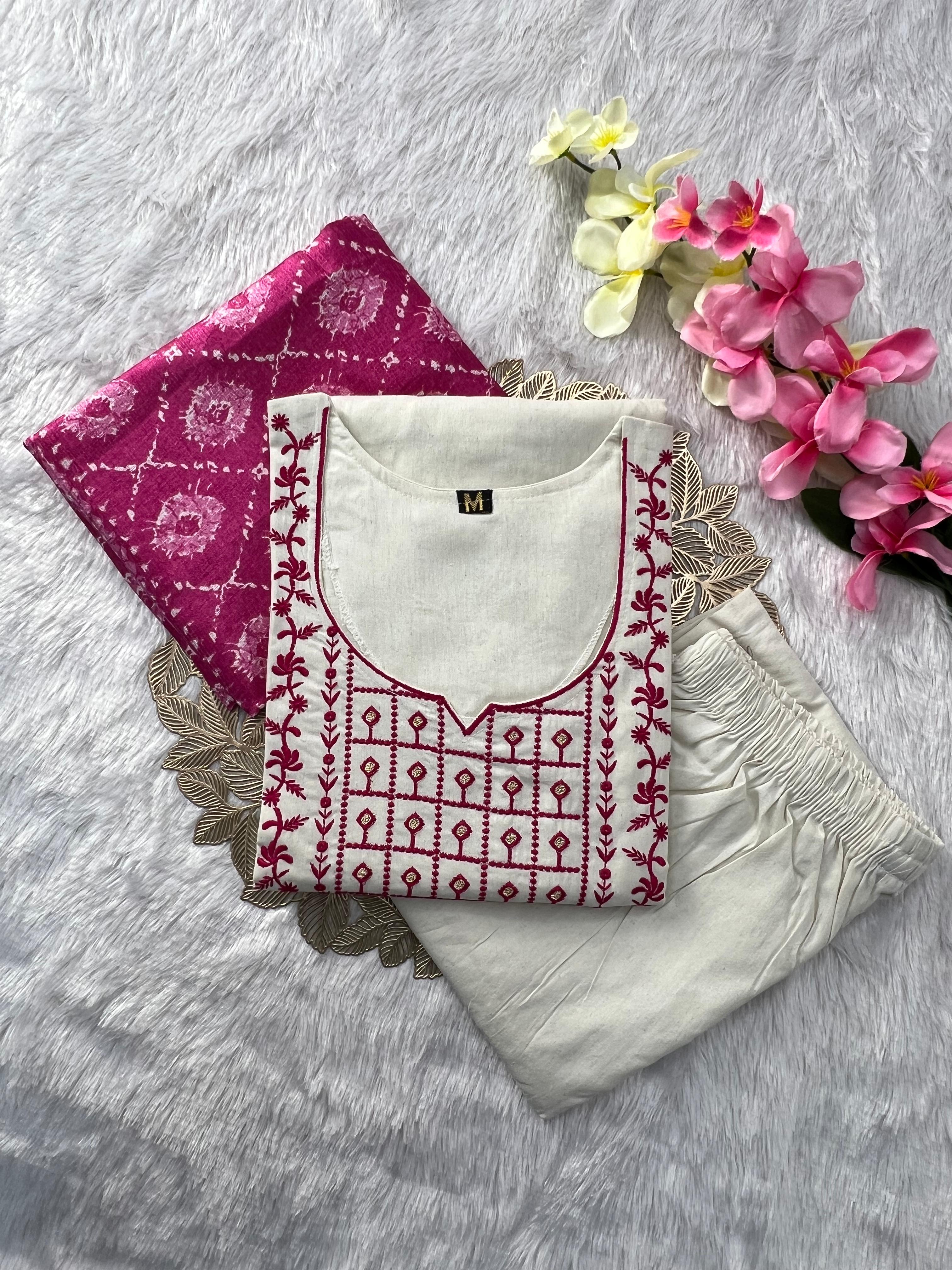 Classic Charm Khadi Cotton Suit Set