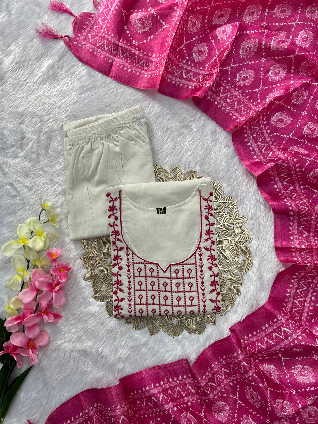 Classic Charm Khadi Cotton Suit Set
