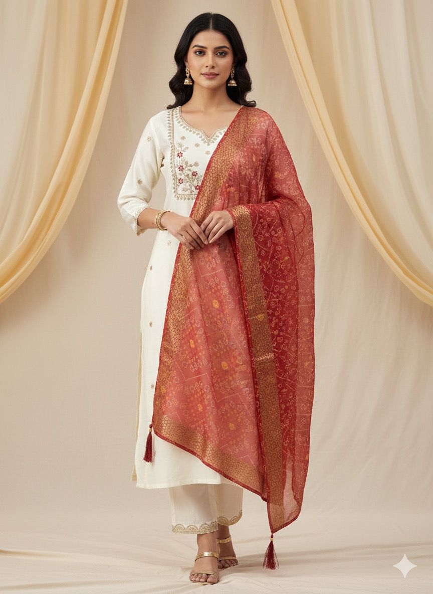 Ivory Royale Roman Silk Suit Set