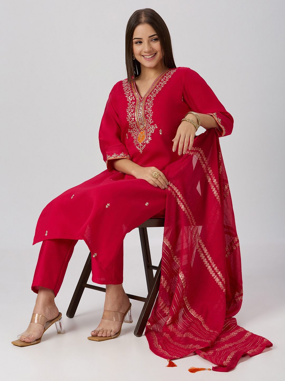 Royal Elegance Vatican Silk Suit Set