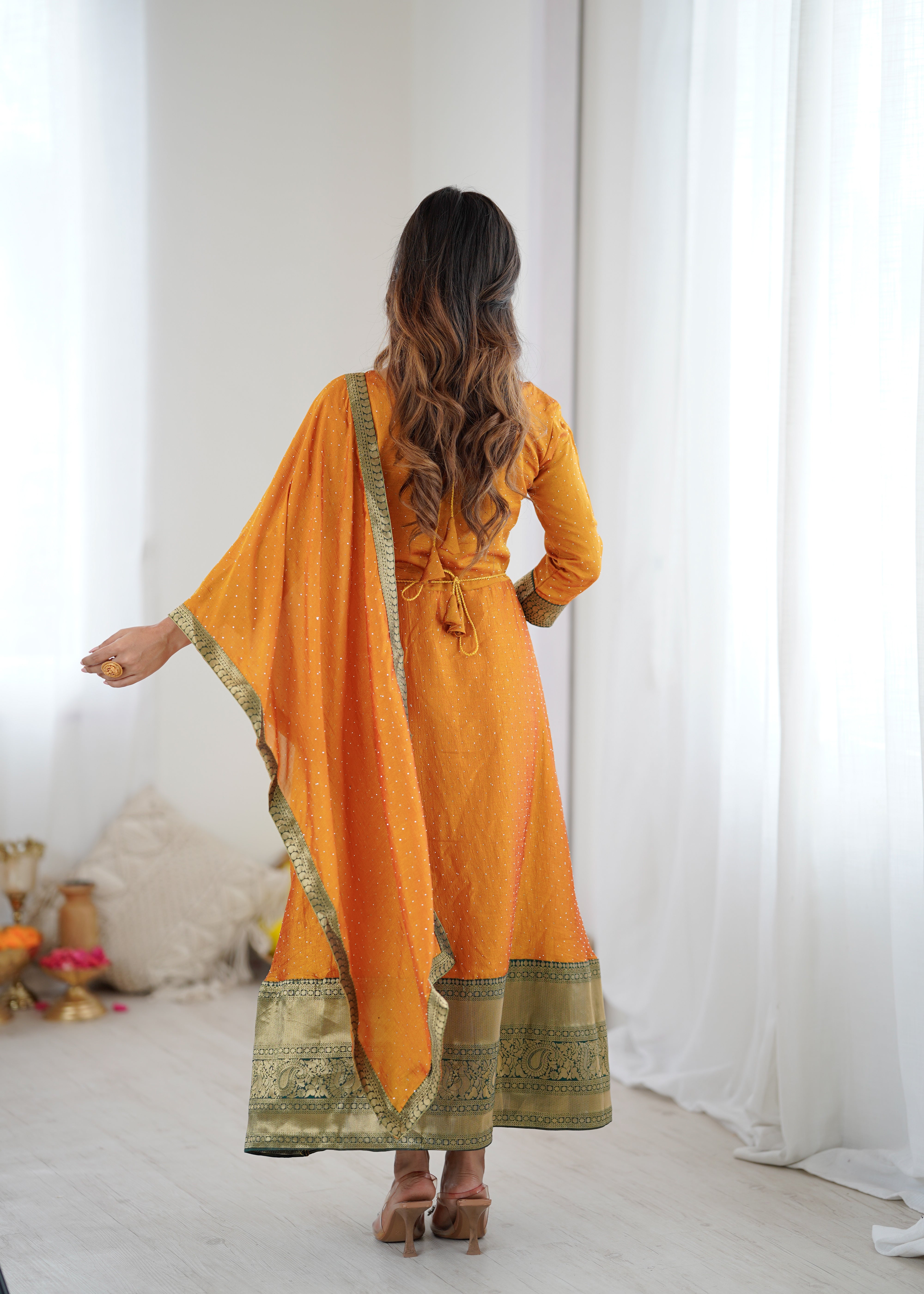 Midnight Royale Anarkali Suit Set